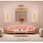 Люстра кольцевая с текстурной огранкой Reflection of Reality варинант исполнения - 3 | Loft Concept в Ростове-на-Дону