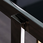 Консоль в современном стиле с черной стекляной столешницей Console with Black Glass варинант исполнения - 3 | Loft Concept в Ростове-на-Дону