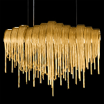 Люстра подвесная с металлическими цепочками и изогнутыми металлическими дугами 72 см Atlantis Chain варинант исполнения - 17 | Loft Concept в Ростове-на-Дону