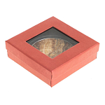 Зеркало карманное складное круглое из натурального камня Оникс в подарочной упаковке Silver Stone Mirrors варинант исполнения - 4 | Loft Concept в Ростове-на-Дону