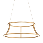 Люстра золотого цвета с 2-мя светодиодными кольцами Eurofase варинант исполнения - 1 | Loft Concept в Ростове-на-Дону