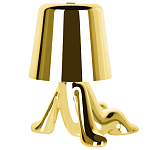 Настольная лампа фигурная золотого цвета с гладким абажуром Высота 17 см Sophia варинант исполнения - 6 | Loft Concept в Ростове-на-Дону