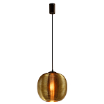 Подвесной светильник со стеклянным рельефным плафоном золото Perforated Glass 25 варинант исполнения - 2 | Loft Concept в Ростове-на-Дону