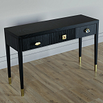 Дизайнерский Письменный стол Elsa Dreams Black с тремя ящиками варинант исполнения - 3 | Loft Concept в Ростове-на-Дону