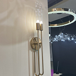 Бра с вытянутым рифленым стеклянным плафоном цилиндрической формы Trumpet tube варинант исполнения - 8 | Loft Concept в Ростове-на-Дону