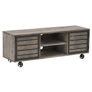 Деревянный длинный комод на колесах Morris Chest of Drawers