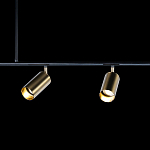 Люстра линейная с 5-ю цилиндрическими плафонами цвета латунь TRIBES CHANDELIER варинант исполнения - 5 | Loft Concept в Ростове-на-Дону