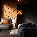 Гипсовая 3D панель с принтографией PM-105 варинант исполнения - 1 | Loft Concept в Ростове-на-Дону