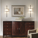 Бра вертикальное с белым полукруглым плафоном и длинным стержнем L Kichler варинант исполнения - 2 | Loft Concept в Ростове-на-Дону