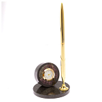 Часы настольные с ручкой из натурального камня Stone Clock варинант исполнения - 13 | Loft Concept в Ростове-на-Дону