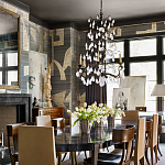 Обои ручная роспись в стиле Арт-деко Symphony Original colourway on Arkose silk dupion варинант исполнения - 2 | Loft Concept в Ростове-на-Дону