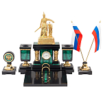 Настольный письменный набор из малахита и долерита Leader Organizer варинант исполнения - 1 | Loft Concept в Ростове-на-Дону