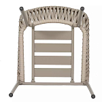 Стул серо-бежевый с декоративным плетением на спинке и подлокотниках Chair Weave варинант исполнения - 7 | Loft Concept в Ростове-на-Дону