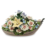 Статуэтка фарфоровая Лодка с цветами Charming Statuette варинант исполнения - 1 | Loft Concept в Ростове-на-Дону