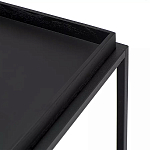 Тумба чёрная на колёсах Cabinet on Wheels варинант исполнения - 4 | Loft Concept в Ростове-на-Дону