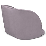 Барный стул со спинкой на 4-х деревянных ножках Сиреневый Велюр Ava Charm варинант исполнения - 3 | Loft Concept в Ростове-на-Дону