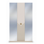 Шкаф трёхдверный с 2-мя зеркальными дверками Satin Furniture варинант исполнения - 3 | Loft Concept в Ростове-на-Дону