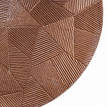 Кофейный столик с рельефной столешницей из металла Aplika Bronze варинант исполнения - 2 | Loft Concept в Ростове-на-Дону