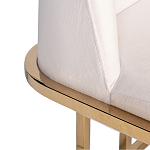 Стул обеденный велюровый кремовый с золотым каркасом Nobility варинант исполнения - 1 | Loft Concept в Ростове-на-Дону