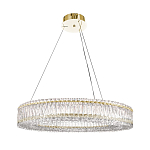 Люстра подвесная круглая из прозрачного хрусталя с золотым корпусом Selfsufficient варинант исполнения - 7 | Loft Concept в Ростове-на-Дону