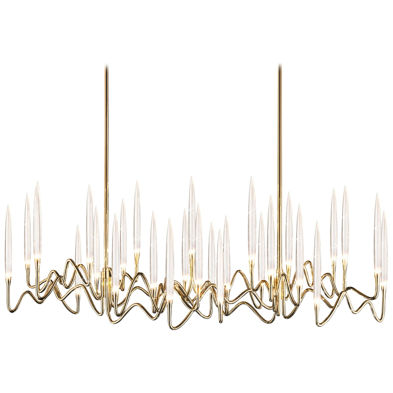  Il Pezzo Chandelier Brass and Crystals    -- | Loft Concept 