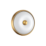 Бра круглое с матовым стеклянным плафоном и металлической окантовкой Soft Halo варинант исполнения - 3 | Loft Concept в Ростове-на-Дону