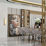 Бра в металлическом корпусе с рассеивателем из бежевого алебастра Cryptocrystalline Stone варинант исполнения - 2 | Loft Concept в Ростове-на-Дону