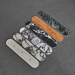 Бра с каменным основанием и 3-мя плафоном из стекла Shaw Marble Lighting варинант исполнения - 1 | Loft Concept в Ростове-на-Дону