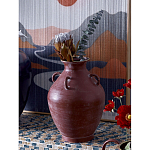 Ваза бордовая с 4-мя фактурными ручками Vase Burgundy Glaze варинант исполнения - 3 | Loft Concept в Ростове-на-Дону