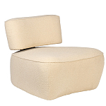 Кресло бежевое без подлокотников с обивкой из ткани букле Space of Freedom варинант исполнения - 1 | Loft Concept в Ростове-на-Дону