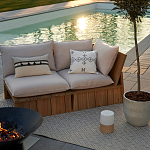 Уличное кресло из массива акации Trivett Wooden Chair варинант исполнения - 9 | Loft Concept в Ростове-на-Дону