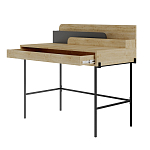 Стол письменный с выдвижным ящиком цвета древесины LEILA WORKING TABLE OAK ANTHRACITE варинант исполнения - 1 | Loft Concept в Ростове-на-Дону