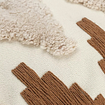 Чехол на подушку с вышивкой в виде геометрических узоров Beige Calista Square варинант исполнения - 2 | Loft Concept в Ростове-на-Дону