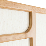 Ширма из массива дуба и ткани Arcuri Screen варинант исполнения - 5 | Loft Concept в Ростове-на-Дону