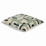 Подушка декоративная зеленого цвета с геометрическим рисунком Divine Abstractions варинант исполнения - 1 | Loft Concept в Ростове-на-Дону