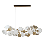 Люстра с белыми и золотистыми цветами G9 Dahlia Flowers Lamp варинант исполнения - 3 | Loft Concept в Ростове-на-Дону