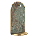 Настенный светильник зеленого цвета с бронзовой рамкой овальной формы с полкой Herbarium  варинант исполнения - 1 | Loft Concept в Ростове-на-Дону