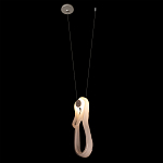 Подвесной светильник белого цвета с изогнутым плафоном Flow Loop варинант исполнения - 3 | Loft Concept в Ростове-на-Дону