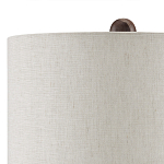 Настольная лампа из мрамора с тканевым абажуром Seductress варинант исполнения - 2 | Loft Concept в Ростове-на-Дону