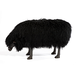 Банкетка Овечка черная Sheep Bench Black head down варинант исполнения - 1 | Loft Concept в Ростове-на-Дону