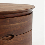 Прикроватный столик из дерева с 2-мя ящиками Moon Walnut Furniture варинант исполнения - 5 | Loft Concept в Ростове-на-Дону