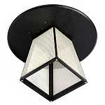 Обеденный стол с круглой чёрной столешницей и плетёным основанием Savanna Round Table варинант исполнения - 2 | Loft Concept в Ростове-на-Дону