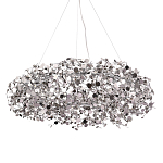 Люстра подвесная круглая с многочисленными металлическими круглыми элементами Terzani Argent варинант исполнения - 1 | Loft Concept в Ростове-на-Дону