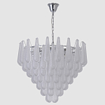 Люстра с подвесками из рифленного стекла в форме капель Textured Glass Chandelier варинант исполнения - 10 | Loft Concept в Ростове-на-Дону