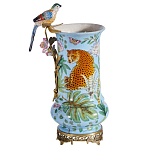 Ваза из фарфора с птицей на бронзовой ветке Garden of Eden варинант исполнения - 5 | Loft Concept в Ростове-на-Дону