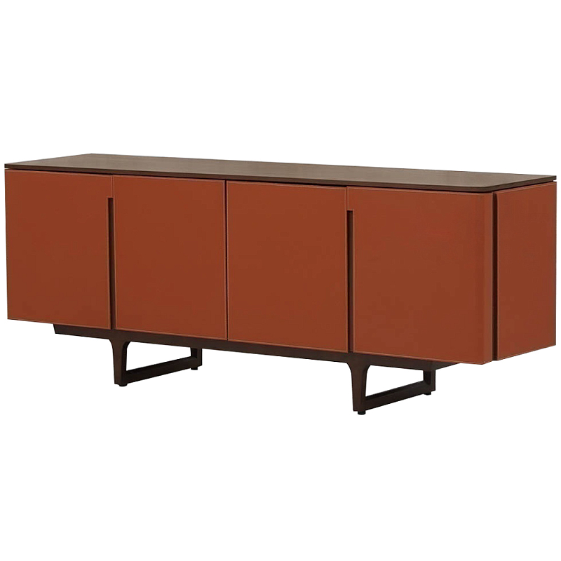      Orange Leather Chest of Drawers    -- | Loft Concept 