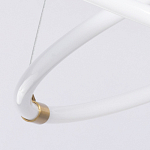 Люстра подвесная с двумя пересекающимися белыми светодиоидными кольцами Luke Lampco Tracer Lamp варинант исполнения - 7 | Loft Concept в Ростове-на-Дону