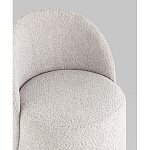 Пуф Loreen со спинкой вращающийся букле светло-серый варинант исполнения - 2 | Loft Concept в Ростове-на-Дону