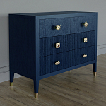 Бельевой Комод с 4 ящиками Elsa Dreams Blue варинант исполнения - 1 | Loft Concept в Ростове-на-Дону