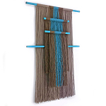 Дизайнерское Панно Макраме из хлопковых нитей Japan Wall Panel Blue варинант исполнения - 1 | Loft Concept в Ростове-на-Дону